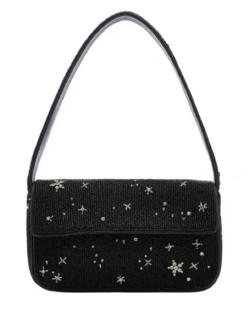 STAUD Tommy Starry Night Beaded Bag - Image 1