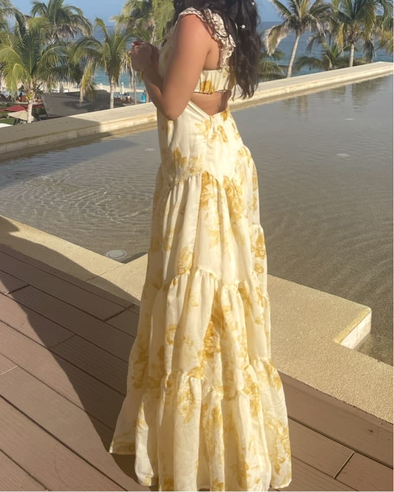 ASOS Yellow Floral dress  - Image 3