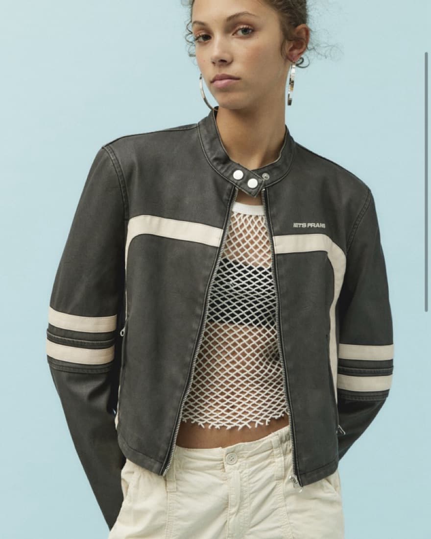 Sleek and Stylish Moto Leather Jacket - Image 1