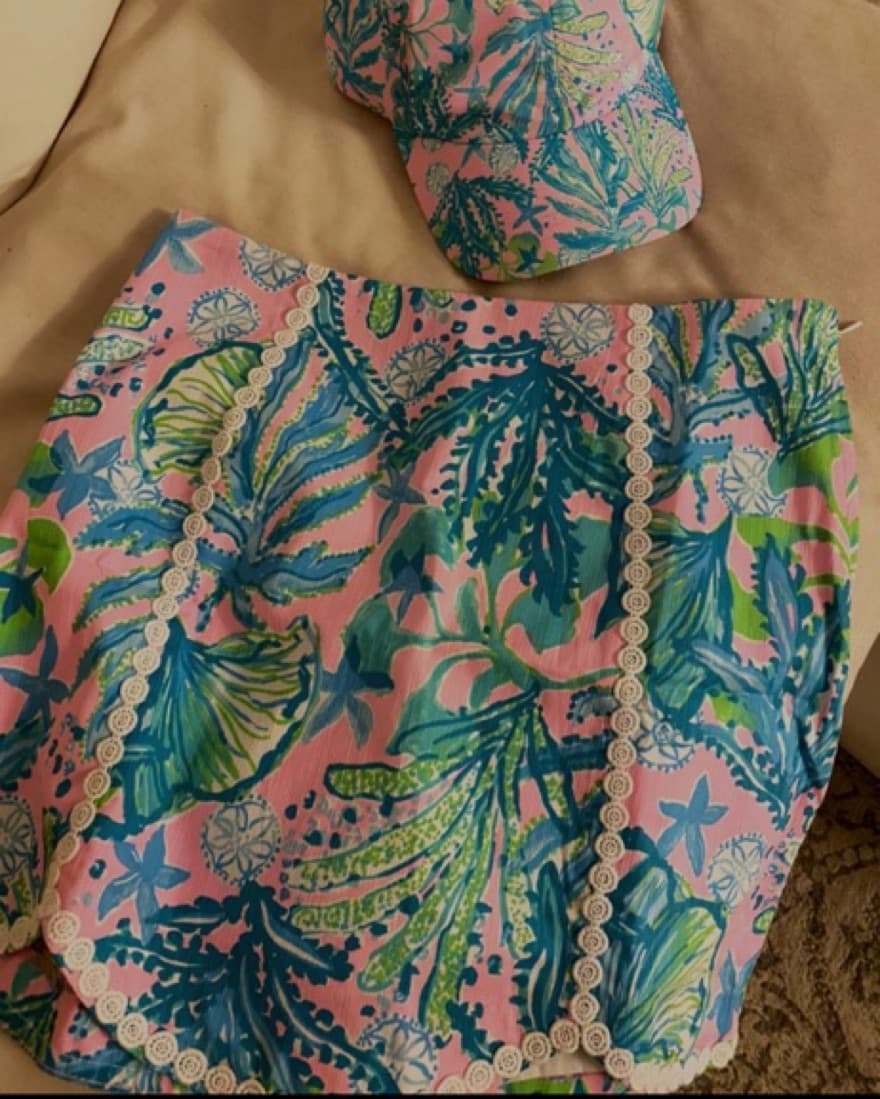 Lily Pulitzer Golf Skirt And Cap  - Image 2