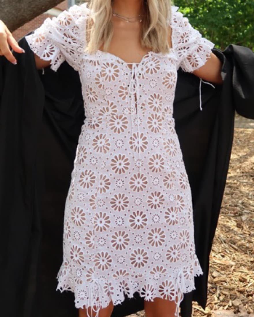 For Love & Lemons White Mini Dress  - Image 1