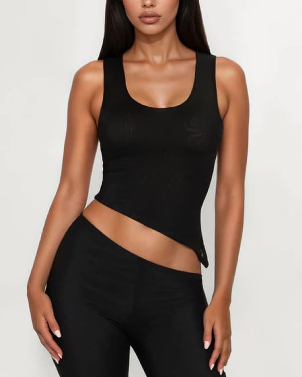 Diana Asymmetrical Mesh Pant Set  - Image 2