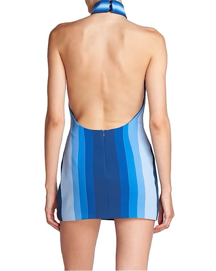Casablanca Backless Halter Dress - Image 2