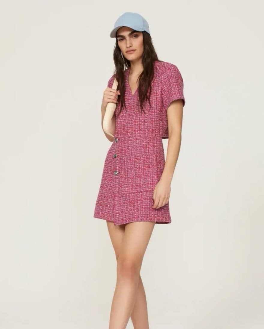 Maje Tweed Dress - Image 4