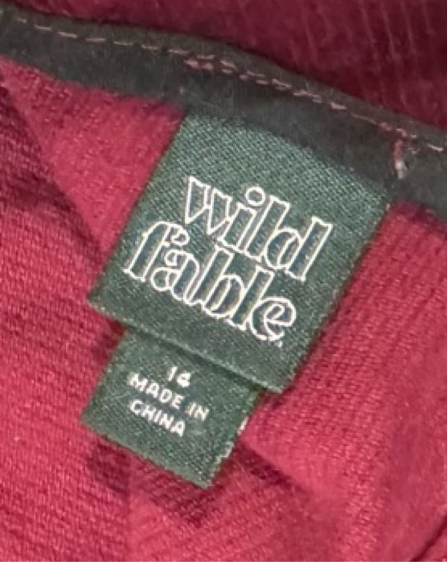 Red Corduroy Wild Fable Skirt - Image 4