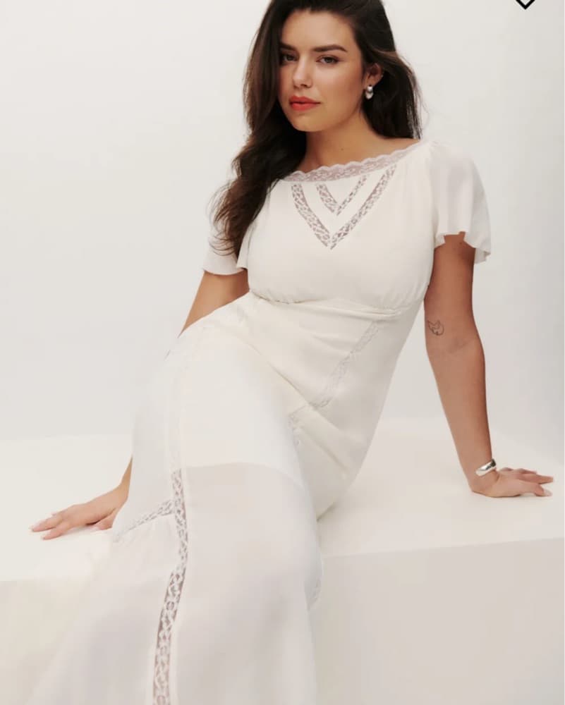 Reformation White Domini Dress  - Image 1