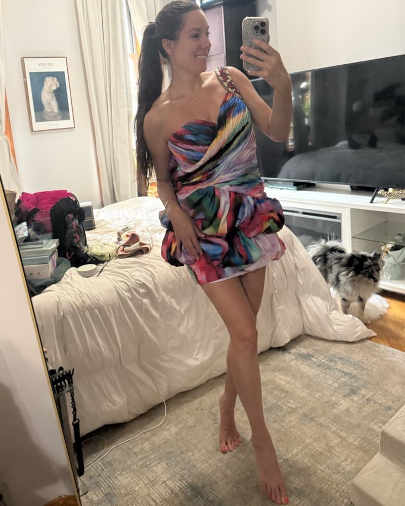Vibrant Colorful Sherri hill Mini Dress - Image 1
