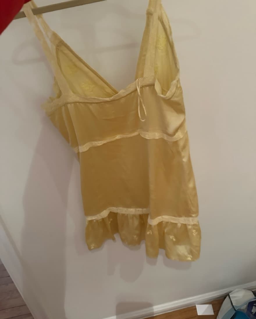 Loveshack fancy Yellow Silk dress - Image 2