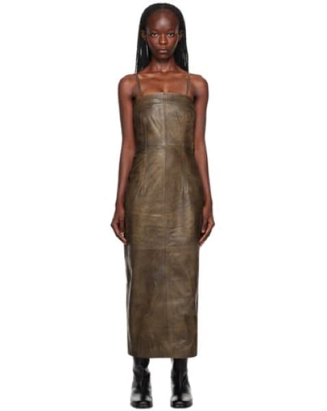 Remain Birger Christensen Leather Dress - Image 3