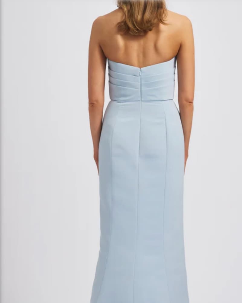 Amsale Sonia Dress Ice Blue  - Image 2