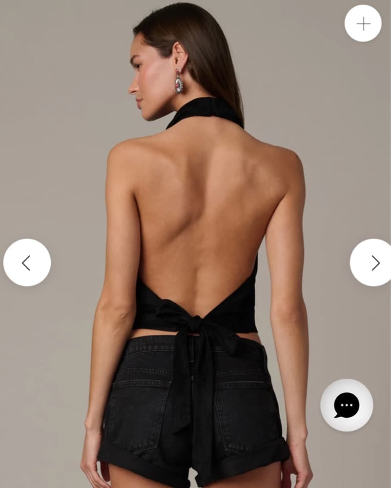 Joe’s Jeans Margeaux Halter Top Black - Image 4