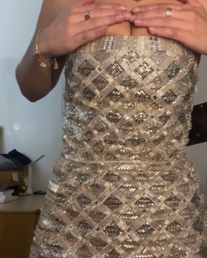 Retrofete Beaded Cocktail Dress - Image 4
