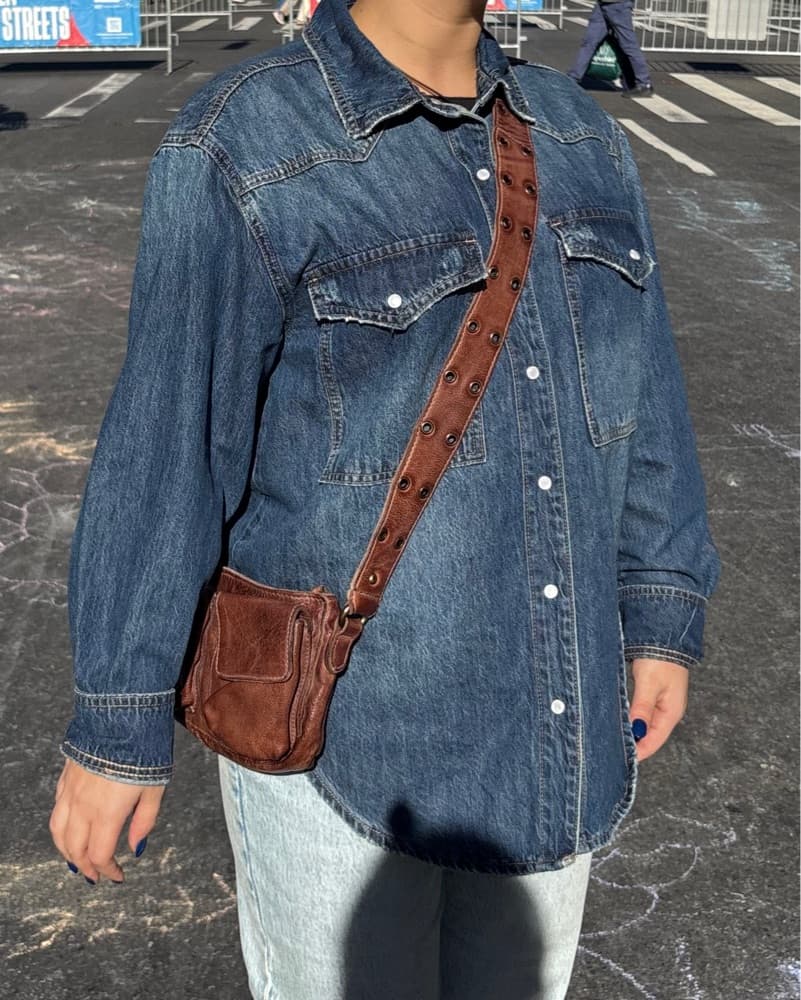 Chic Denim Jacket Shirt - Image 2