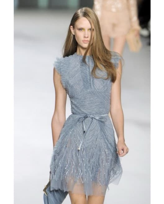 Elie Saab Embellished Organza Dress  - Image 1