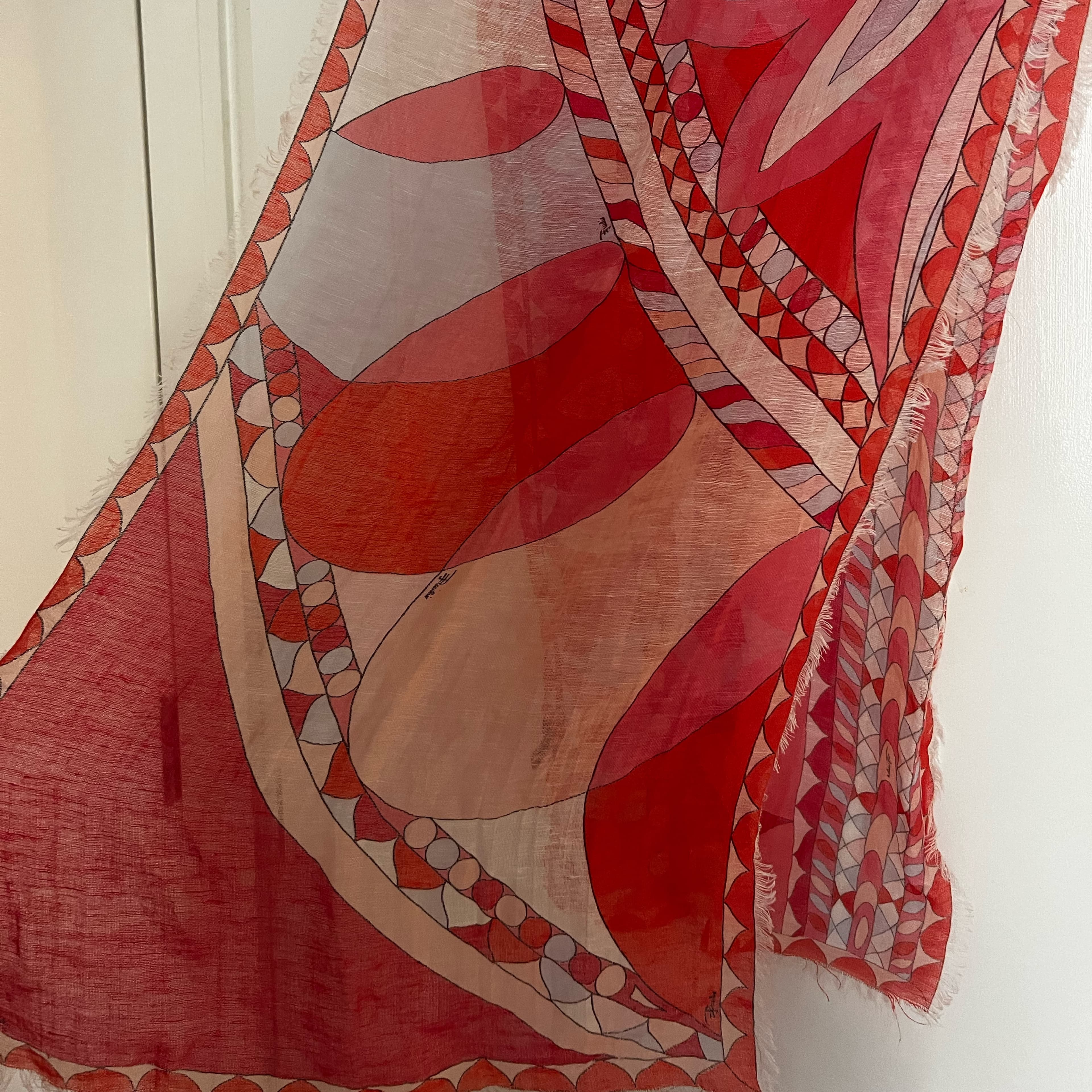 Emilio Pucci Linen Scarf / Sarong  - Image 4