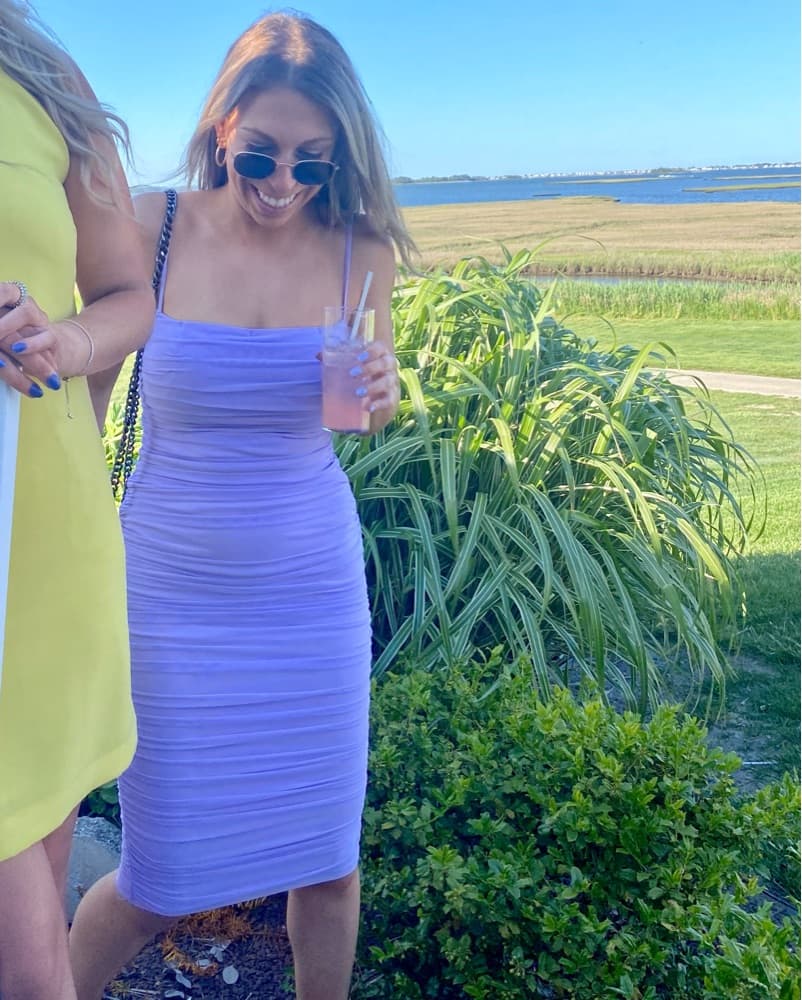 Thats So Fetch Lilac Midi Dress - Image 2
