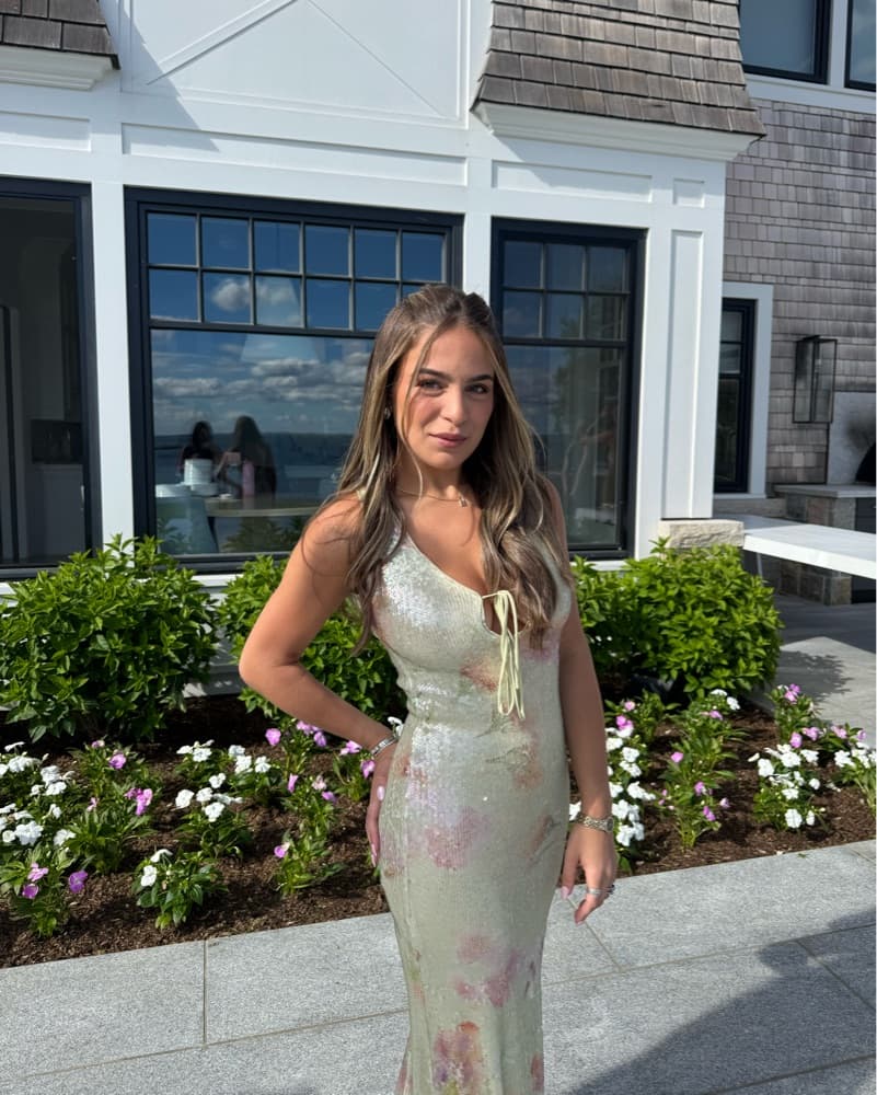 Bloomingdales Formal Sequined Maxi Dress - Image 3