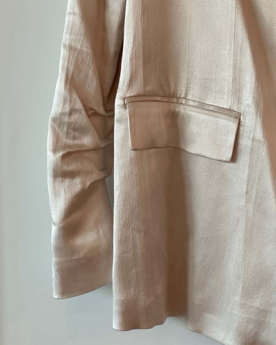 Zara Champagne Gold Blazer - Image 2