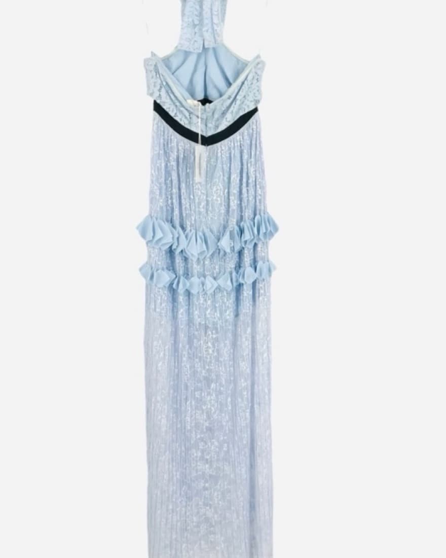 Anthropologie Foxiedox Lace Halter Gown - Image 5
