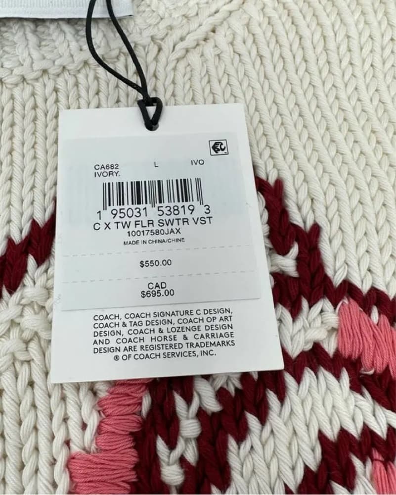 Coach Sleeveless Sweater Vest Knit - Image 5