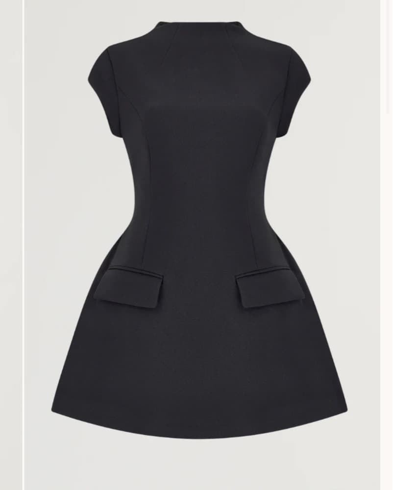 Oddmuse Black Mini Dress - Image 3