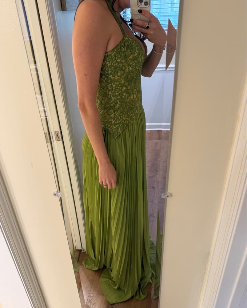 Green Maxi Wedding Guest Dress  - Image 3