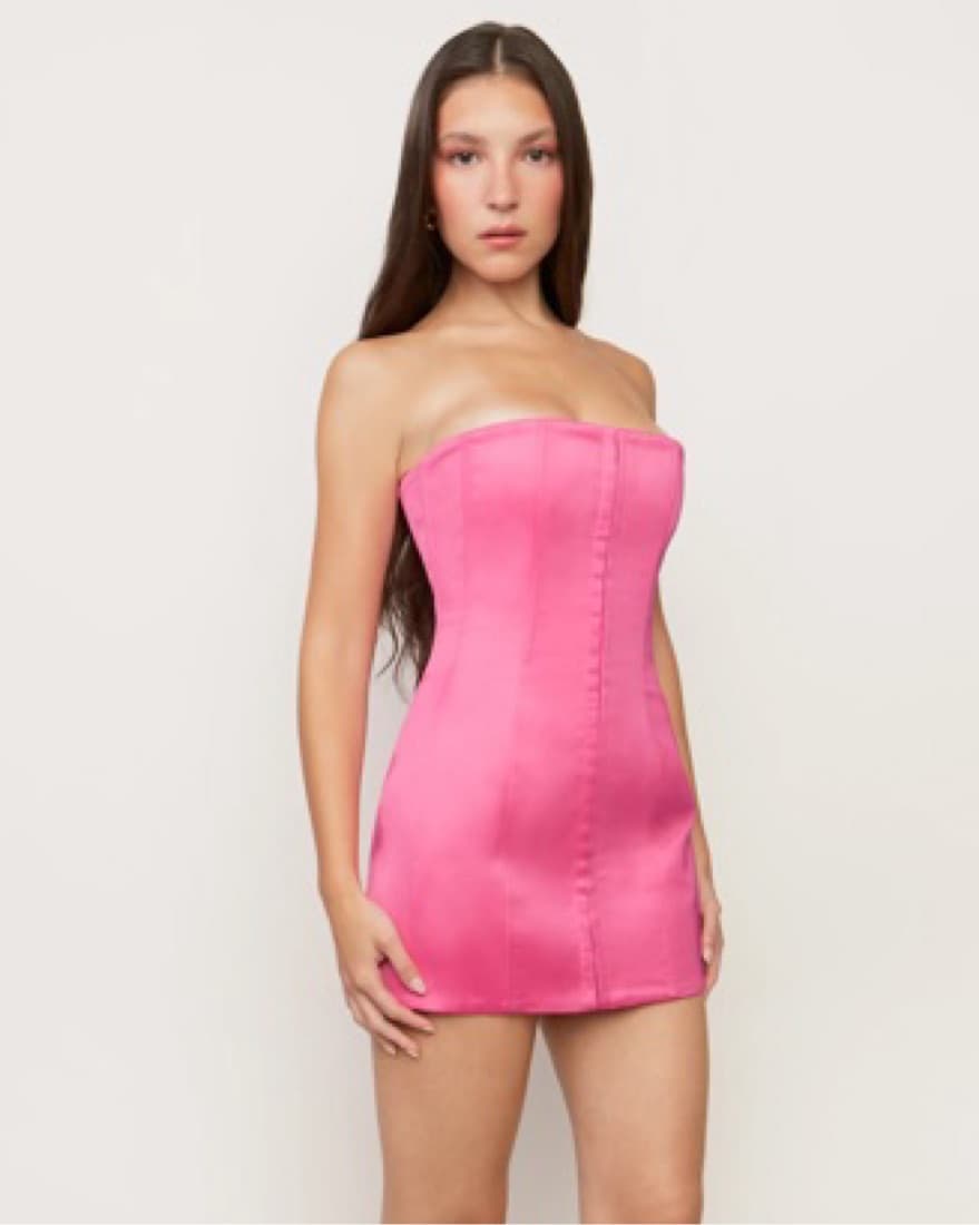 Guizio Pink Corset Dress - Image 1