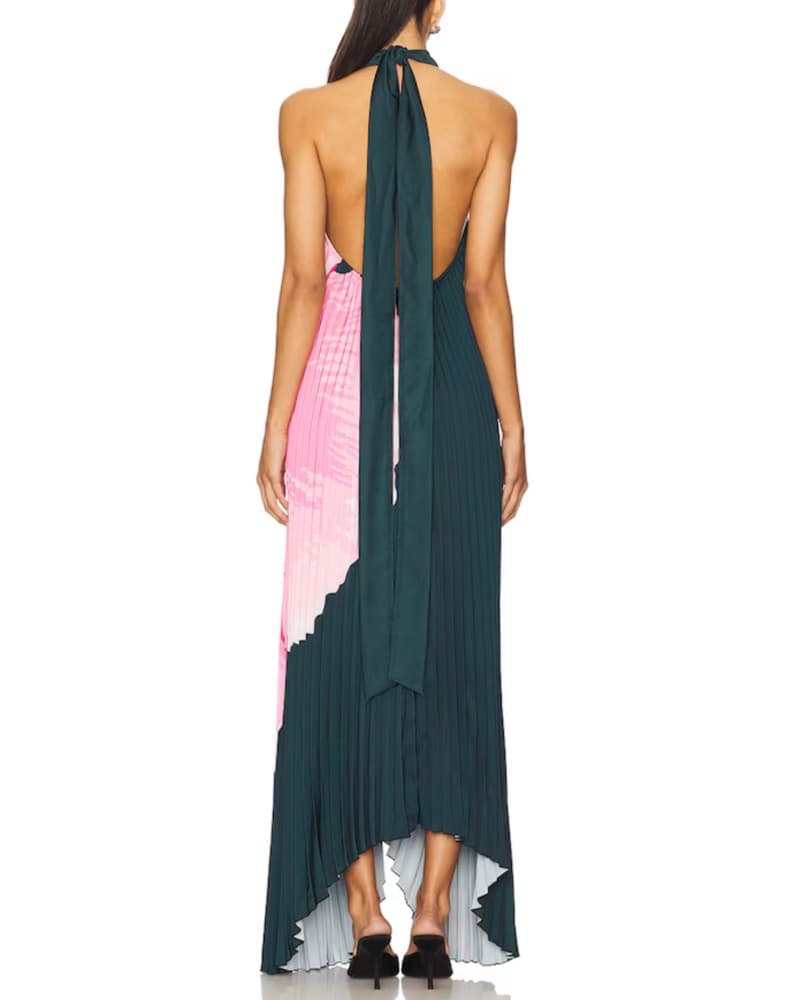 L’idee Opera Gown in Hibiscus Midnight 3 - Image 3