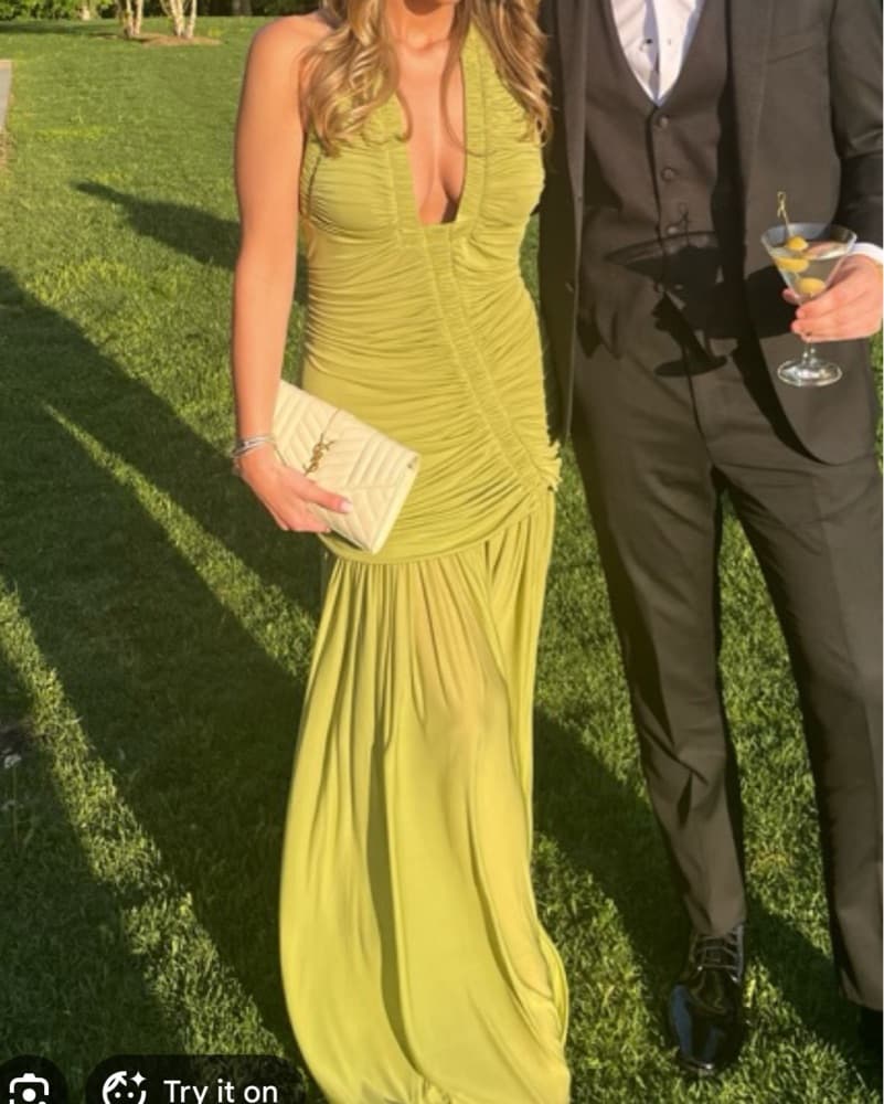 Christopher Esber Orion Green Dress 2 - Image 3