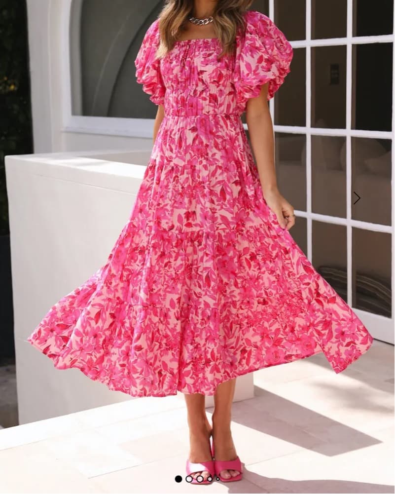 Hello Molly Floral Midi Dress - Image 1