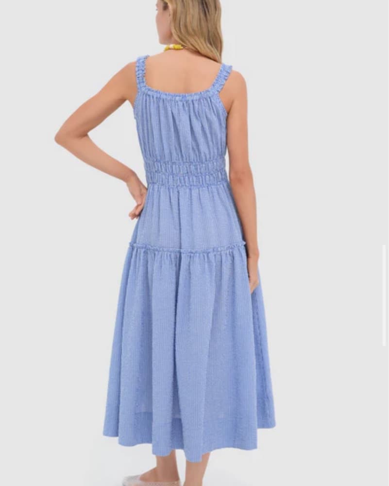 Blue Gingham Dress - Image 3