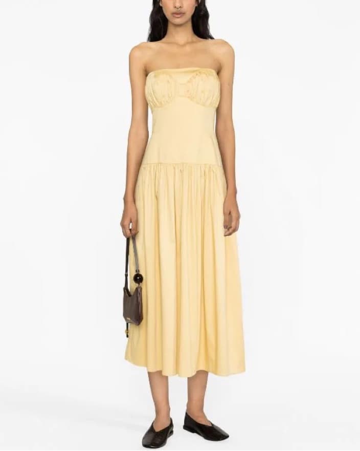 TOVE Studio Lauryn Dress In Buttermilk - Image 3