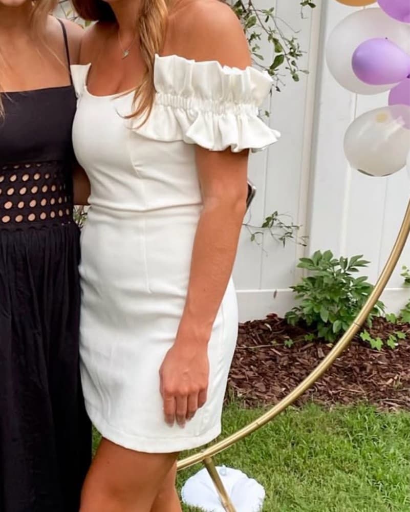 Do+Be White Mini Dress - Image 3