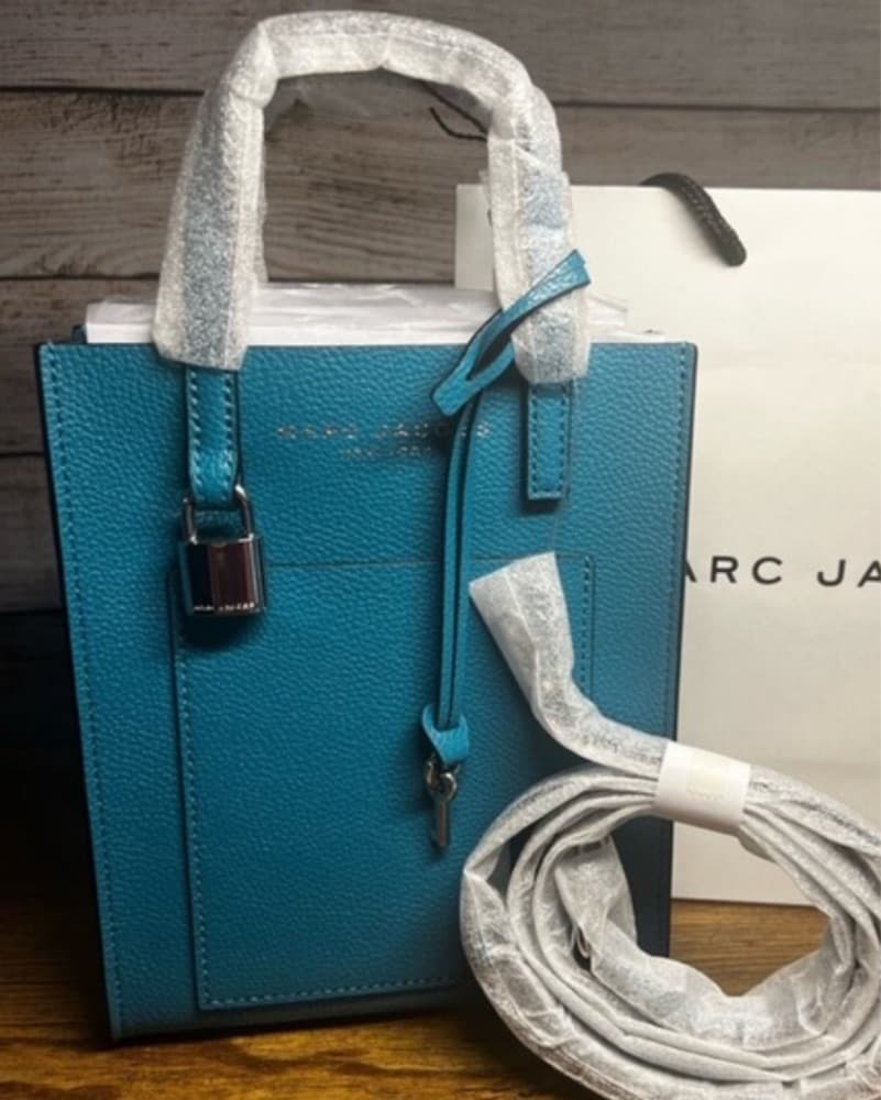 Mark Jacobs teal tote bag - Image 2