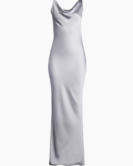 Norma Kamali  Maria Satin Gown - Image 1