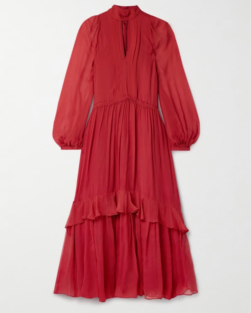 Elegant Red Maxi Dress - Image 1