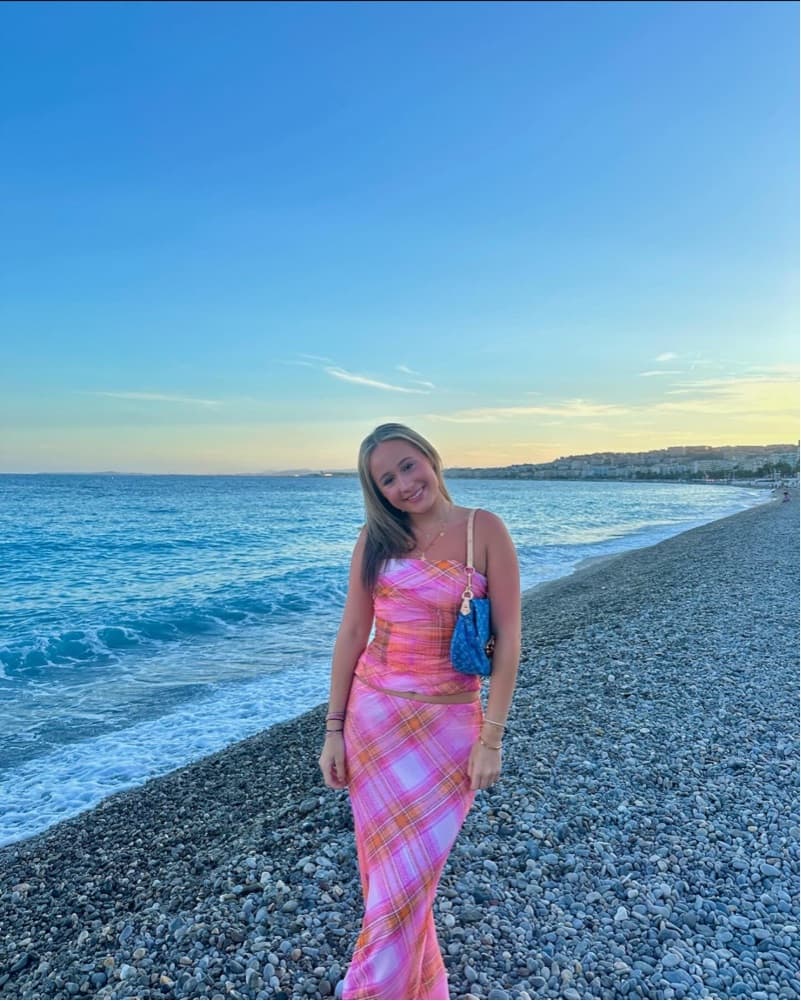 Mango Plaid Maxi Set - Image 1