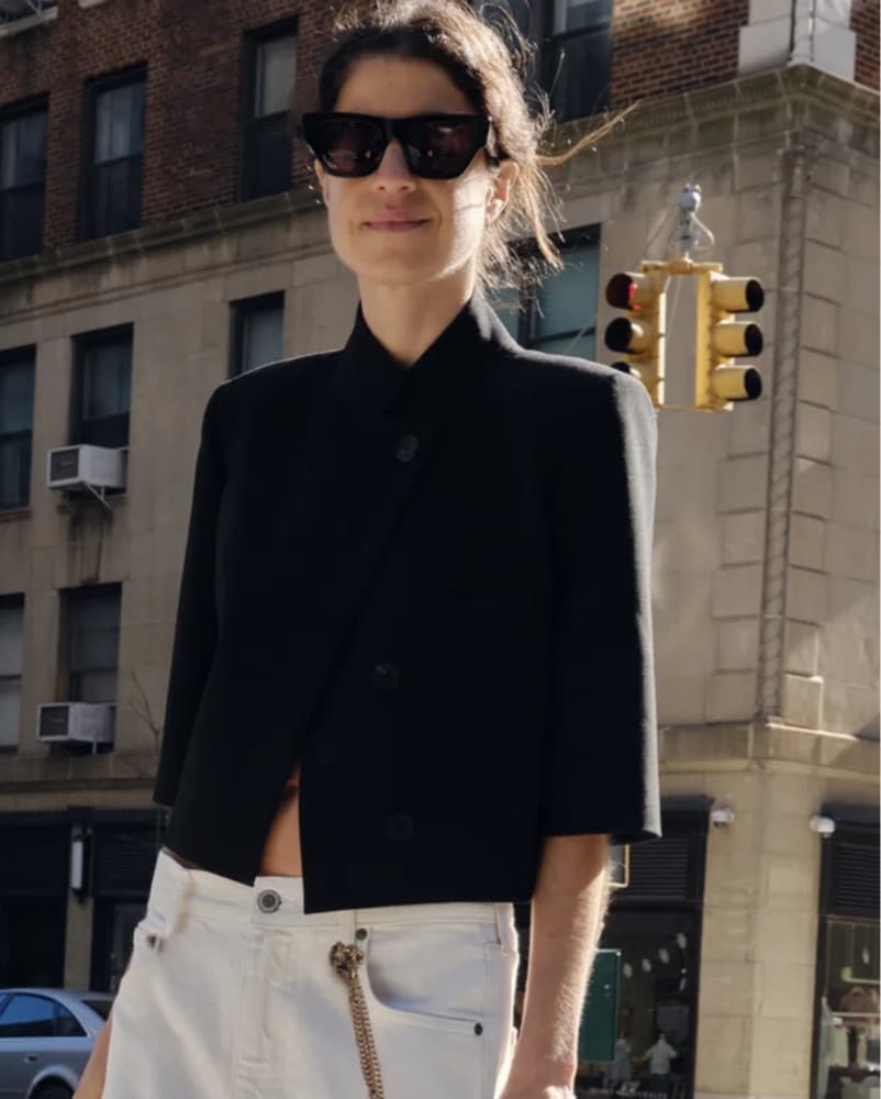 Zara 3/4 Sleeve Blazer Top  - Image 1