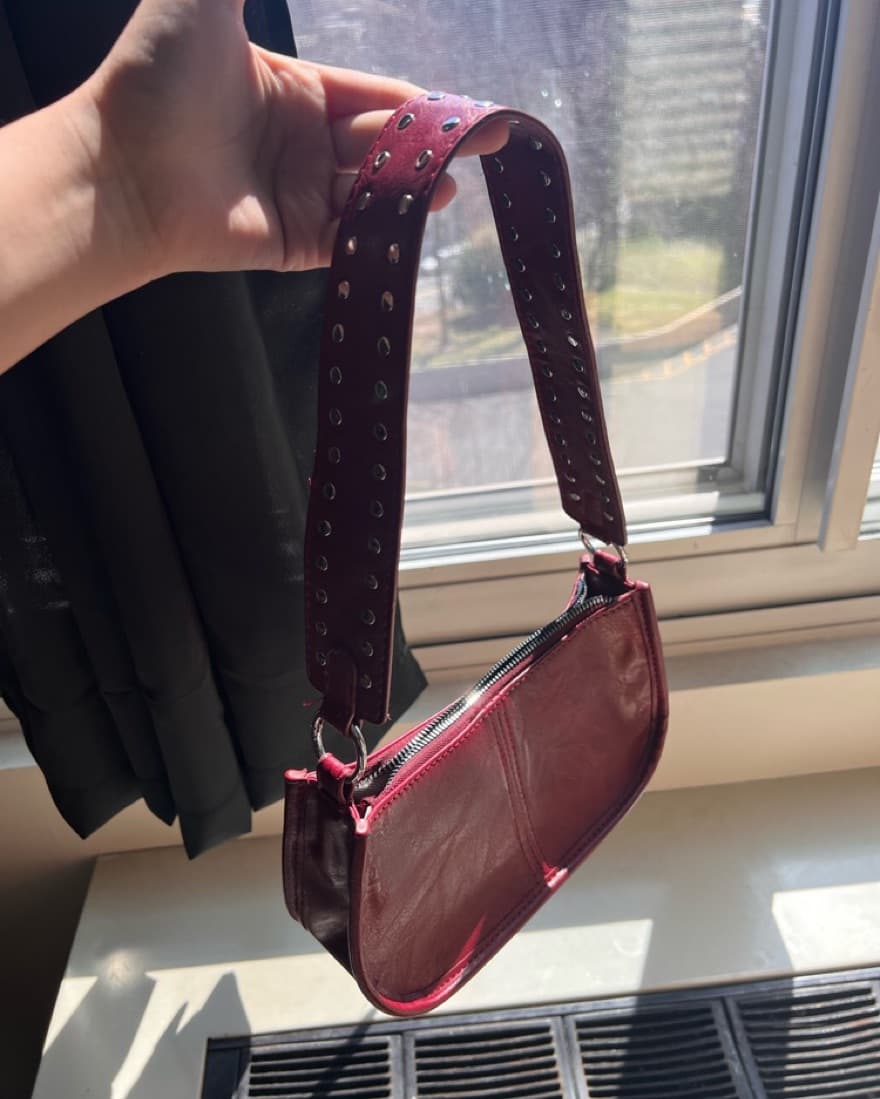*THRIFTED* Dark Red purse - Image 3