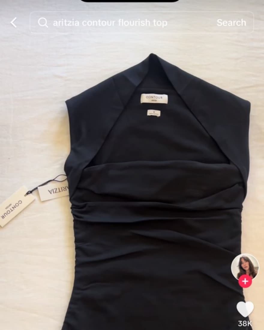 Viral Aritzia Contour Flourish Top - Image 2
