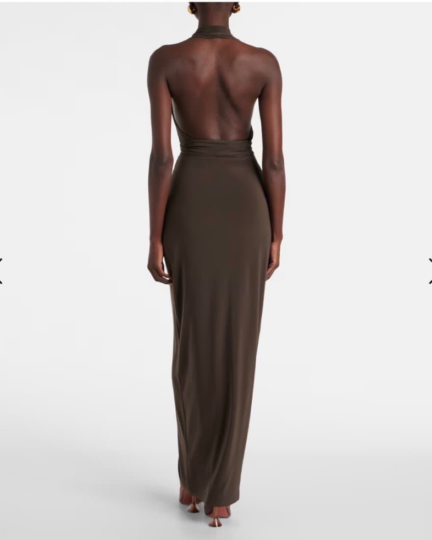 Norma Kamali Gathered Maxi Dress  - Image 3