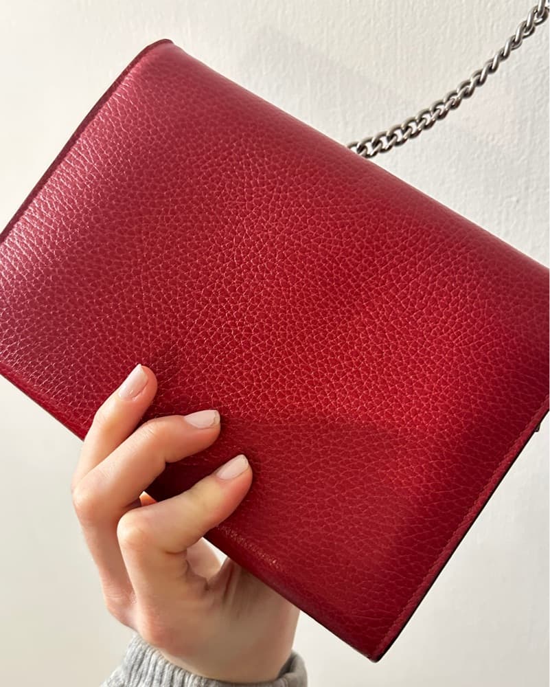 Red Gucci Dionysus Chain Wallet - Image 4