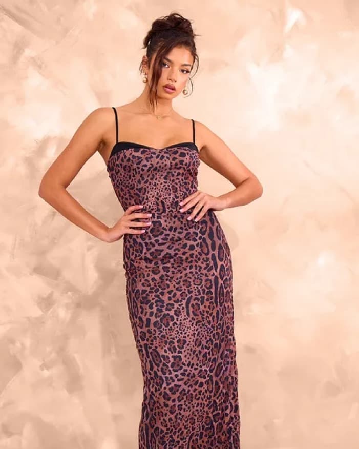Leopard Print Maxi Dress - Image 2
