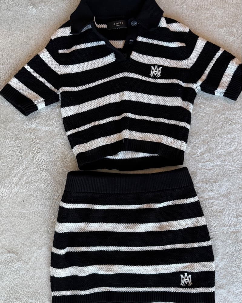 Amiri Crochet Stripped Set  - Image 3