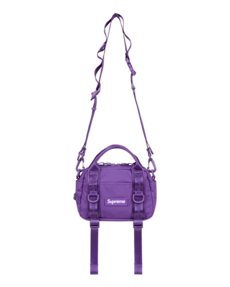 Purple Supreme Mini Duffel Crossbody Bag - Image 1