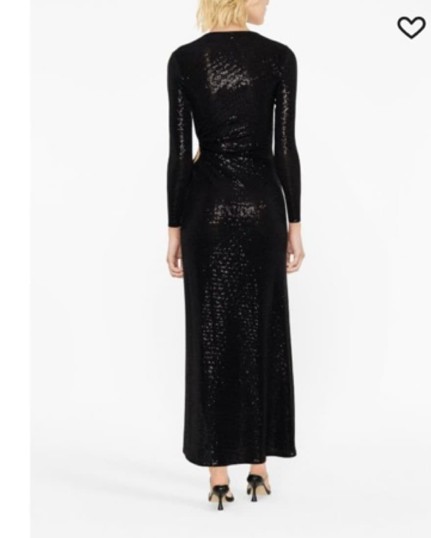 Maje cut-out sequinned maxi dress - Image 5