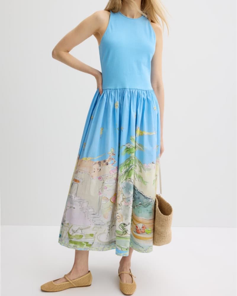 Blue Alemais Midi Dress - Image 2