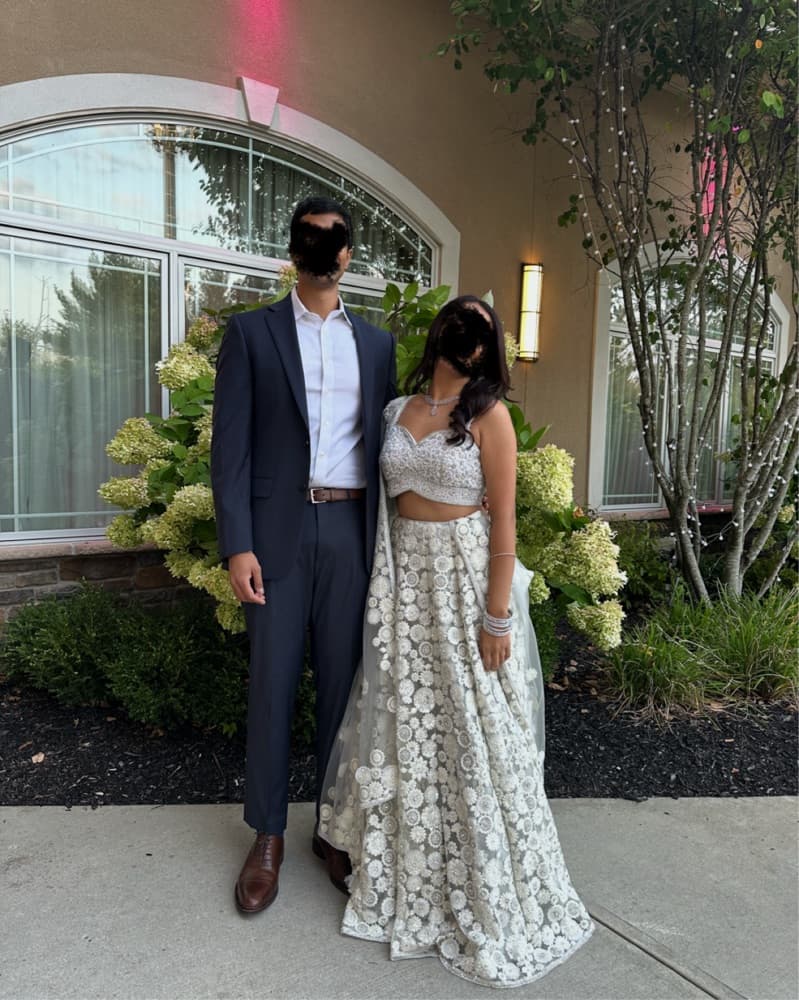 Silver / White Lehenga (Indian Dress)  - Image 1
