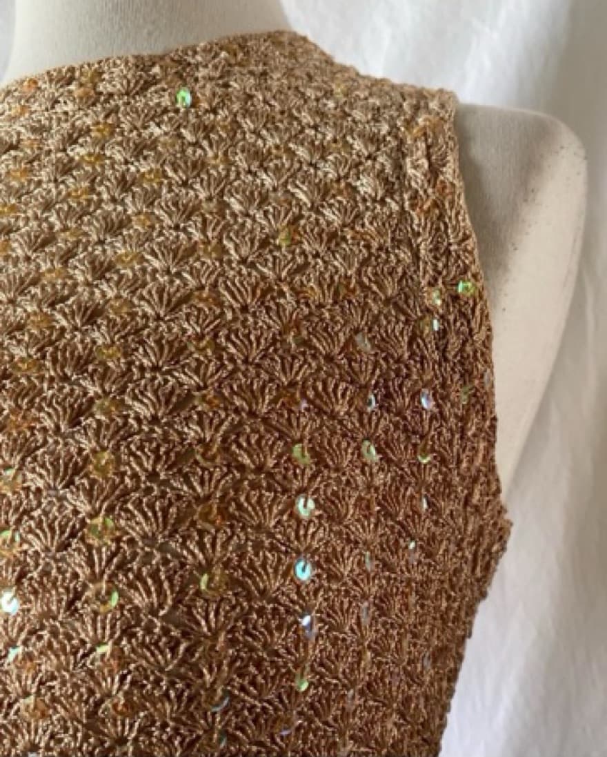 Sequin Brown Top - Image 3