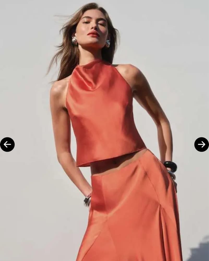 Reformation Sera Silk Two Piece - Image 3